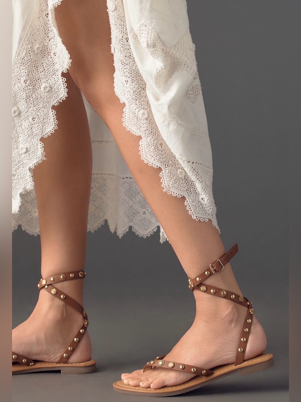 Matisse Cognac Athena Studded Sandals, NIB, size 9 - Summer - Vacation 🌴😎☀️